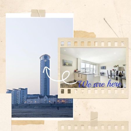 Beach On The Doorstep Meridian Tower Marina Swanseaアパートメント エクステリア 写真