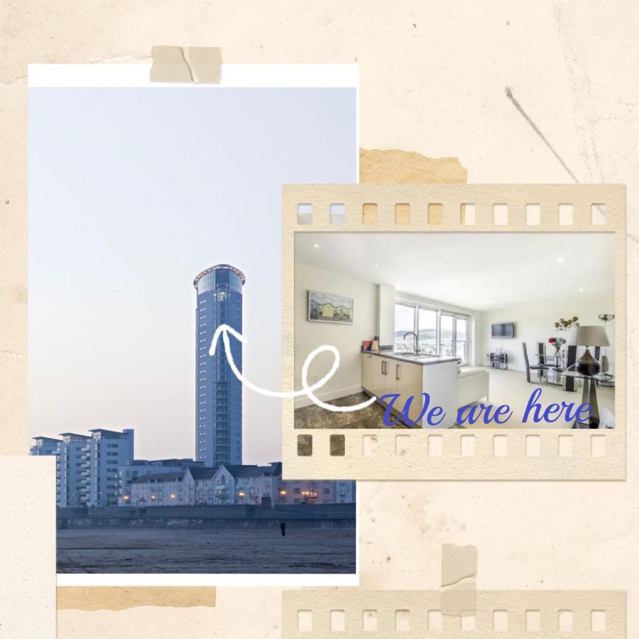 Beach On The Doorstep Meridian Tower Marina Swanseaアパートメント エクステリア 写真